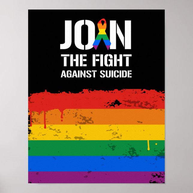 Gå med kampen mot hbt-självmord poster (Framsidan)