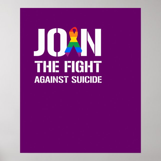 Gå med kampen mot hbt-självmord poster (Framsidan)