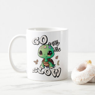 Gå med långsamt kaffemugg