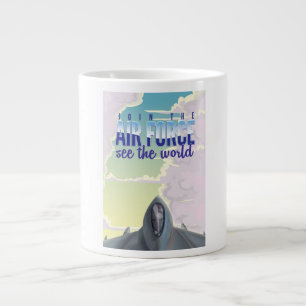 Gå med Luft-styrkan Poster. Jumbo Mugg