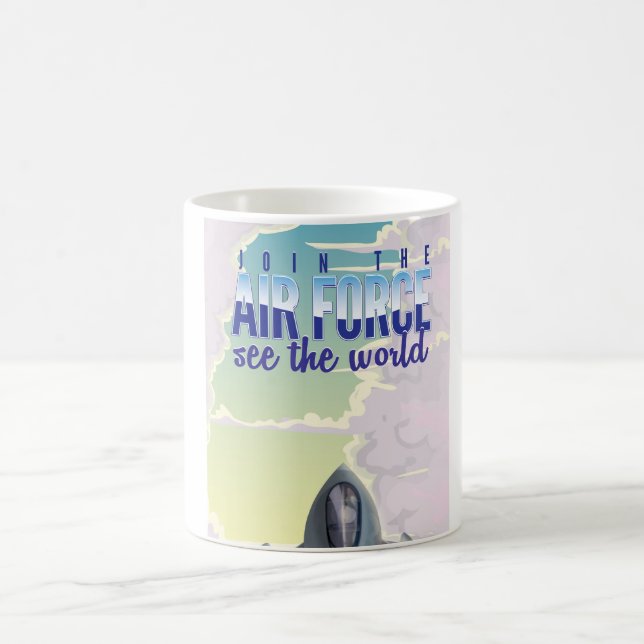 Gå med Luft-styrkans Poster Kaffemugg (Center)