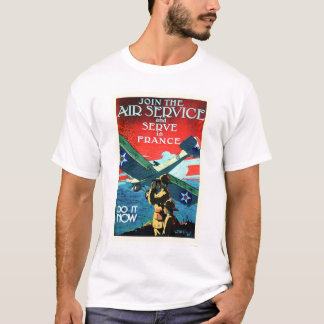 Gå med luften som är tjänste- och som är serveraa tee shirt