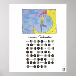 Gå med Måne Poster