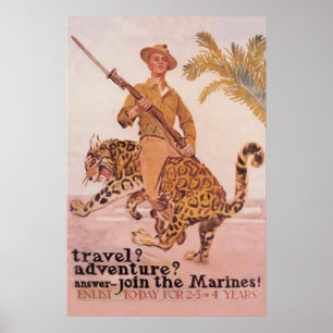 Gå med marinlista i dag poster