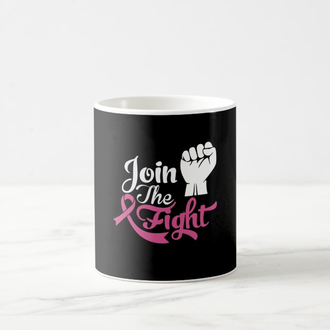 Gå med medvetenheten om bröstcancer i kampen för b kaffemugg (Center)