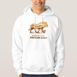 Gå med mig - för alltid | Lejon design Hoodie