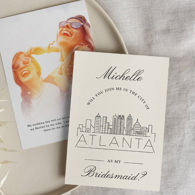 Gå med mig i Atlanta | Begäran från Brudens sida Inbjudningar (Skapare uppladdad)