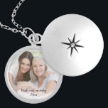 Gå med mig i dag, Mamma Bröllop Memorial Berlockhalsband<br><div class="desc">Anpassa det här söt-skåpet med ett foto av mamma så att du kan ta med henne på bröllopsdagen.</div>