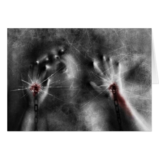 Gå med mig i helvete hälsningskort (Framsidan Horizontal)