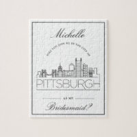 Gå med mig i Pittsburgh! | Bridesmaid Request Jigs