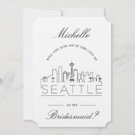 Gå med mig i Seattle | Begäran från Brudens sida Inbjudningar