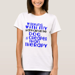 Gå med min Havanese hund design Tee Shirt