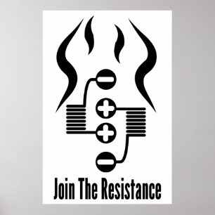Gå med motståndet 24" x 36" affischen poster