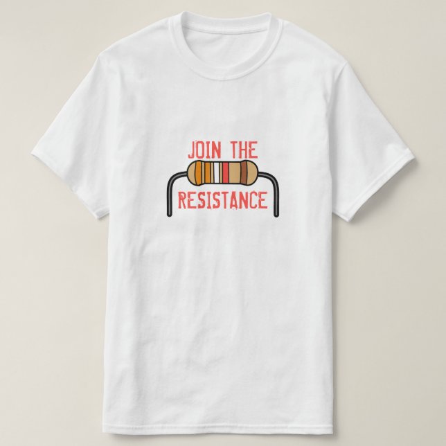 Gå med motståndet tee (Design framsida)