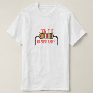 Gå med motståndet tee shirt