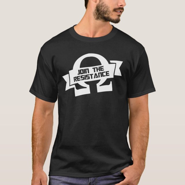 gå med motståndet tee shirt (Framsida)