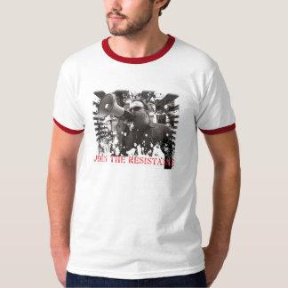 Gå med motståndet tee shirt