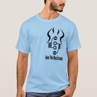 Gå med motståndsfärgutslagsplatsen tee shirt