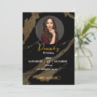 Gå med oss fira [lägg till foton] födelsedag! inbjudningar