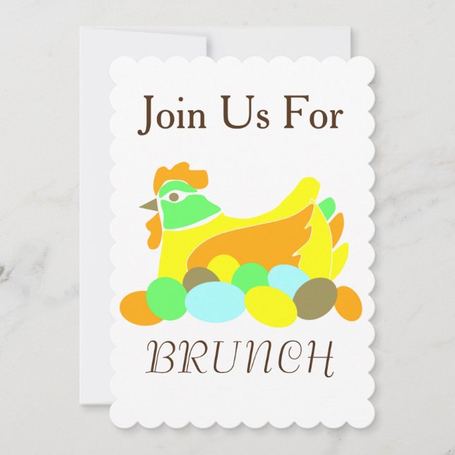 Gå med oss för Brunch Inbjudningar (Framsida)