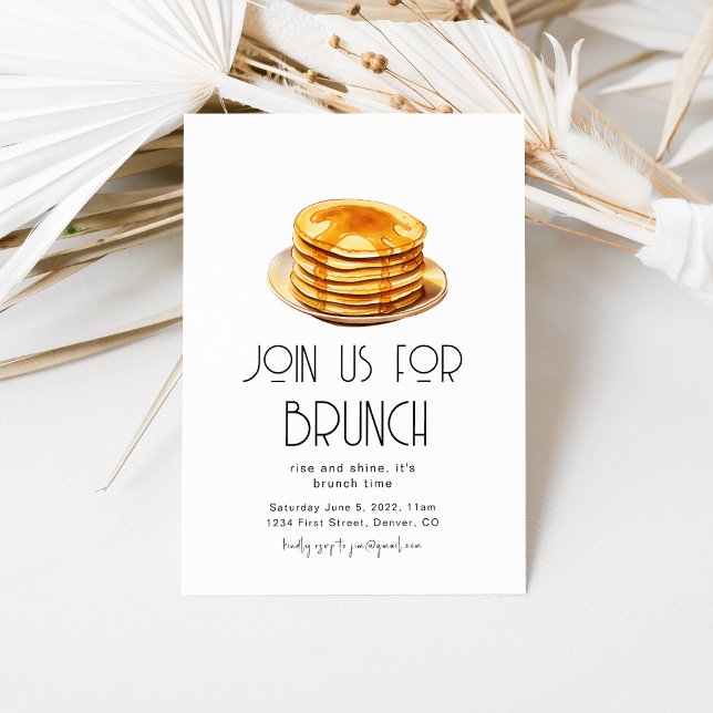 Gå med oss för Brunch Party-inbjudningsmall Inbjudningar (Skapare uppladdad)