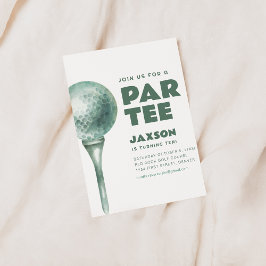 Gå med oss för en Par-Tee Golf Födelsedagsfest Inb Inbjudningar