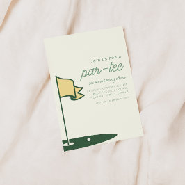 Gå med oss för en Par-Tee Golf Födelsedagsfest Inb Inbjudningar