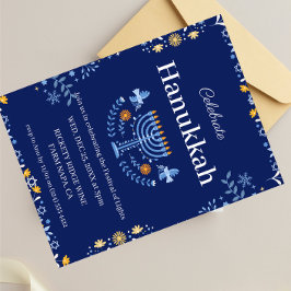 Gå med oss för ett Joyous Hanukkah Firande!" Inbjudningar