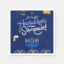 Gå med oss för ett Joyous Hanukkah Firande! Pappersservett