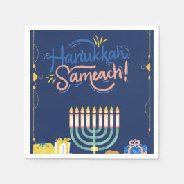 Gå med oss för ett Joyous Hanukkah Firande! Pappersservett