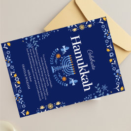Gå med oss för ett Joyous Hanukkah Firande!" Tack Kort