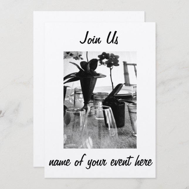 GÅ MED OSS FÖR _____ - INBJUDAN ***FÖR ALLA HÄNDEL (Fram/baksida)