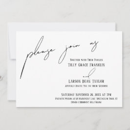 Gå med oss om det är enkelt att använda modern tun inbjudningar