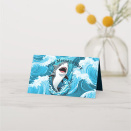 Gå med oss om du vill ha en Bita Shark Placeringskort