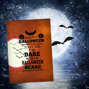Gå med oss om du vill ha en Halloween-Skräm Inbjudningar