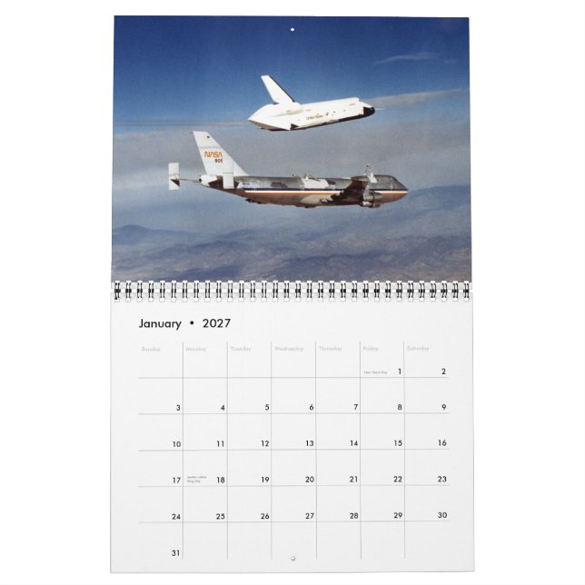 Gå med oss på rymdfärjan kalender (Jan 2027)