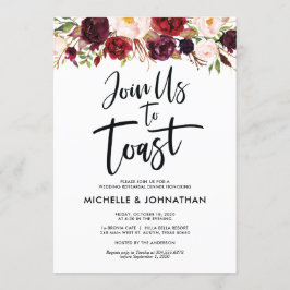 Gå med oss skugga, Bröllop Rehearsal Dinner-Inbjud Inbjudningar