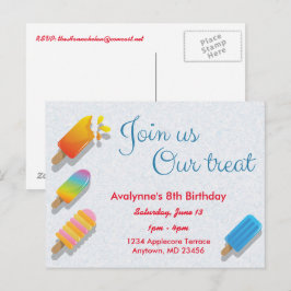 Gå med oss vår godsakspinne postkort inbjudan vykort