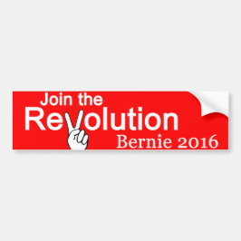 Gå med revolutionen Bernie 2016 Bildekal