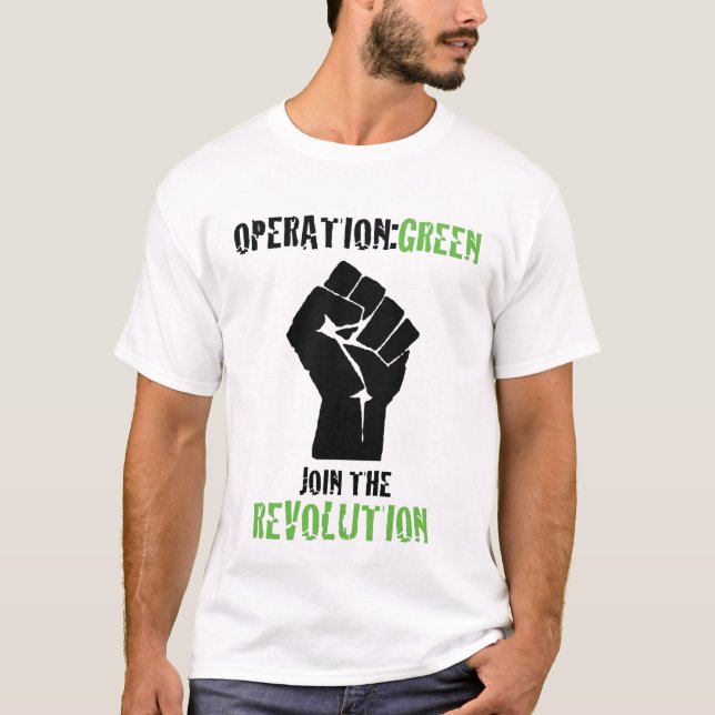 Gå med revolutionen tee (Framsida)