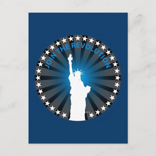 Gå med Revolutionen Vykort (Framsida)