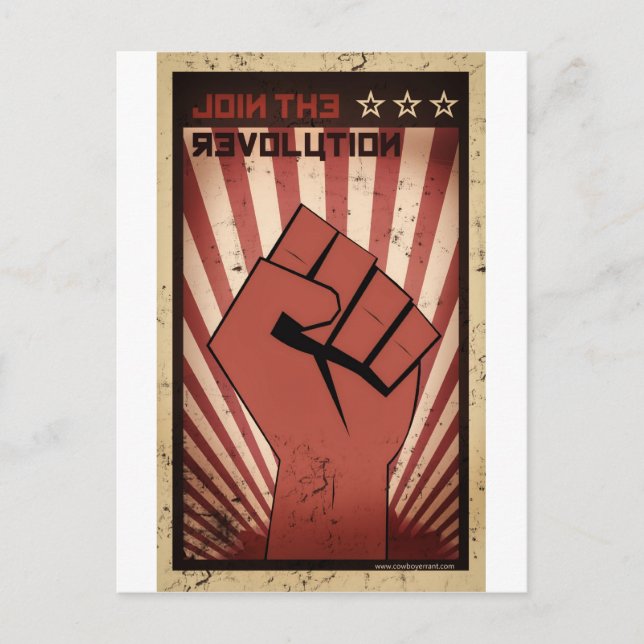 Gå med Revolutionen Vykort (Framsida)