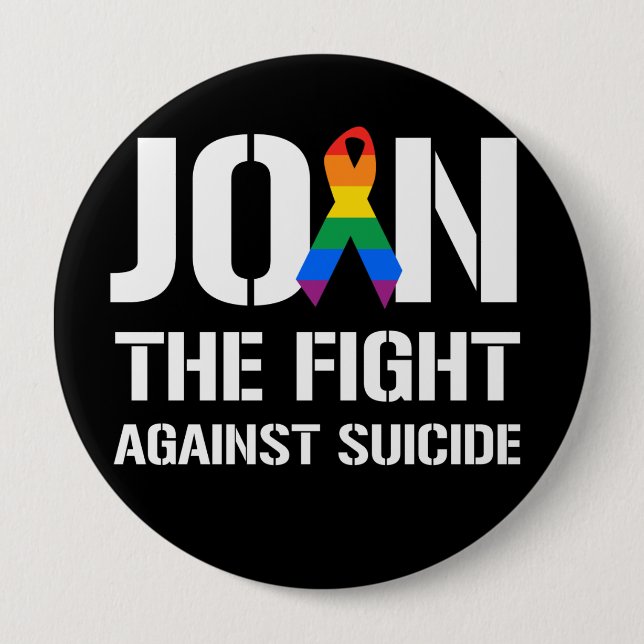 Gå med slagsmål mot LGBT-självmord Knapp (Framsida)