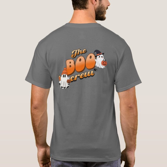 Gå med Spooky-Roligten med vår "Boo Crew" T-Shir T Shirt (Baksida)