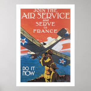 Gå med tjänsten Luft Poster