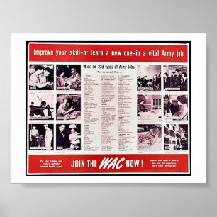 Gå med Wac nu! Poster