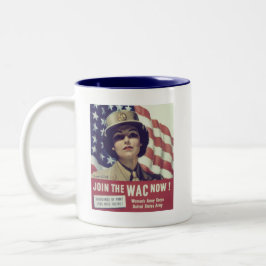 GÅ MED WAC NU Två-Tonad MUGG