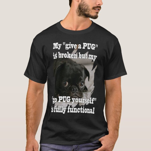 gå MOPS dig själv är fullt fungerande Rollig idé T Shirt (Framsida)