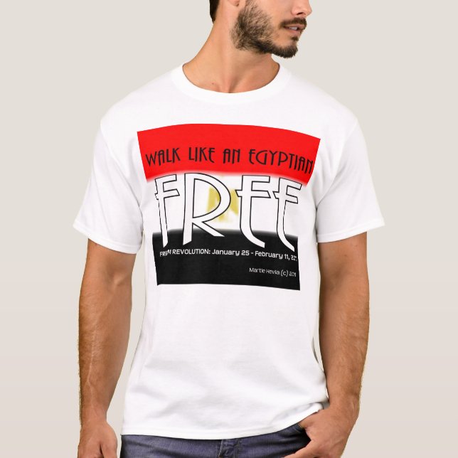 Gå något liknande en egyptier: Frigör - skjortan T-shirt (Framsida)