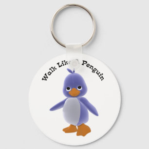 Gå något liknande en pingvin Keychain Nyckelring